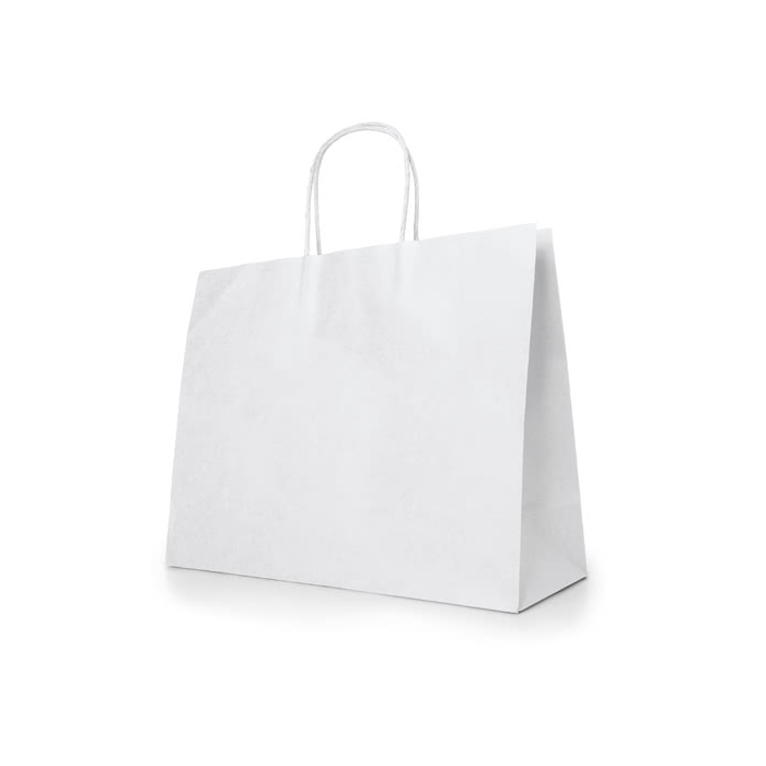 Large white paper, bag kraft paper for shopping, 100 g/m2