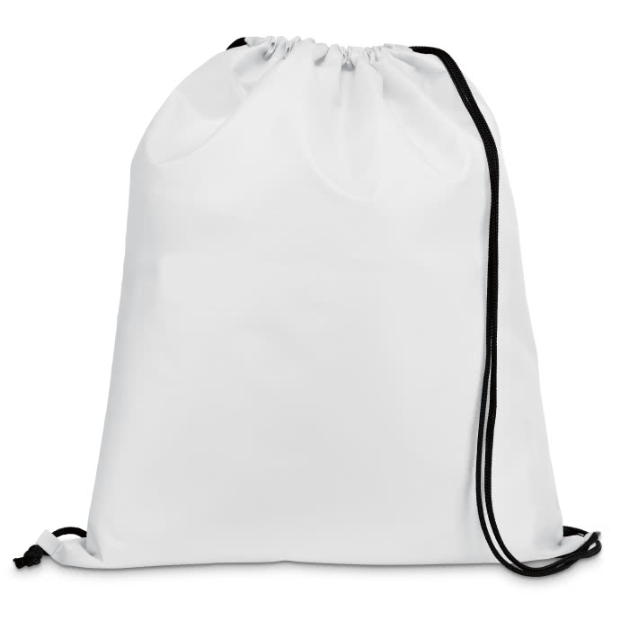 Drawstring bag with reinforced corners, 210D