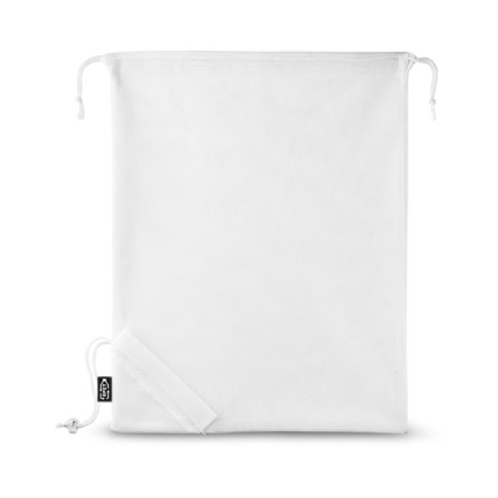 Foldable mesh bag made of 190T RPET for fruit & veg shopping