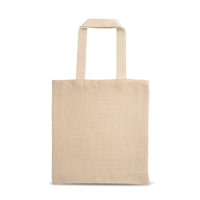Juco bag with inner compartment and zip, 275 g/m2, Juco