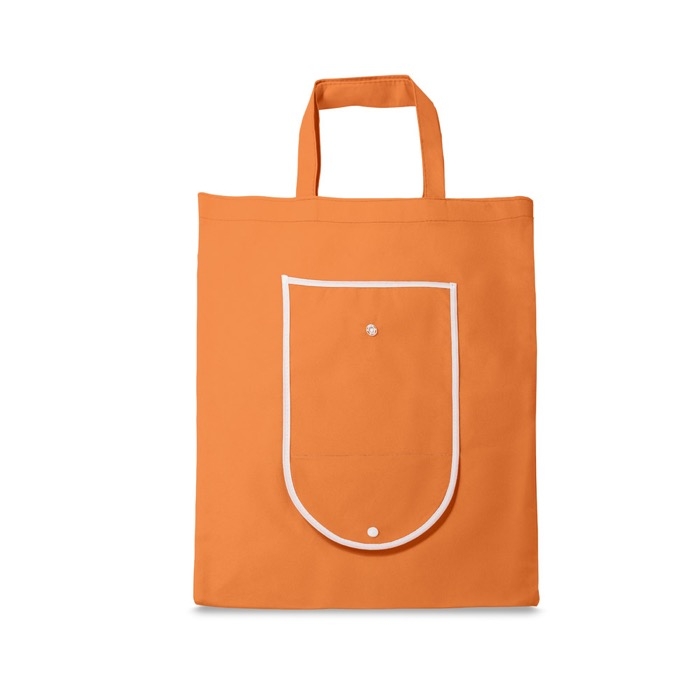 Foldable non-woven bag with carry handles, 80 g/m²
