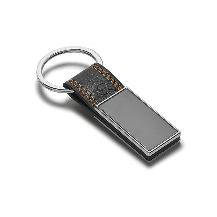 Keyring made of imitation leather and metal, Allure