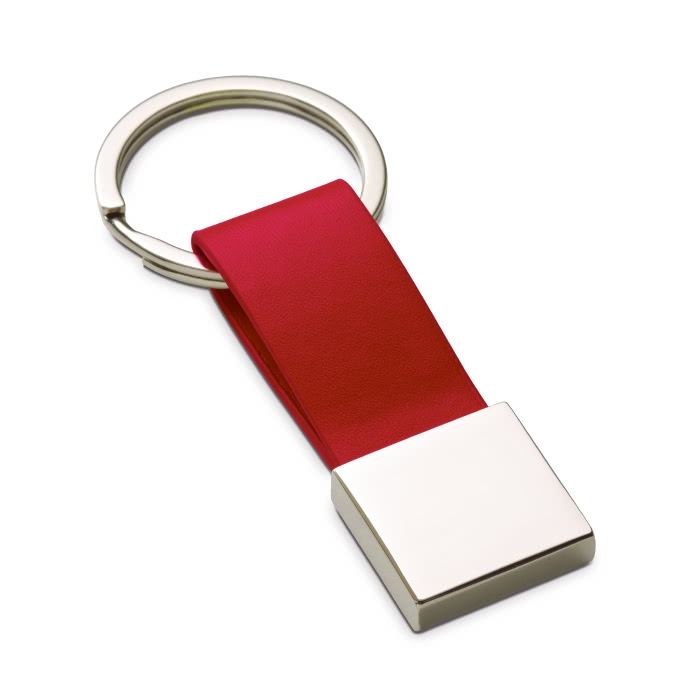 Keyring faux leather with metal details, Downtown