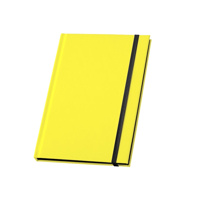 Notebook with neon colour cover and bordered pages, A5
