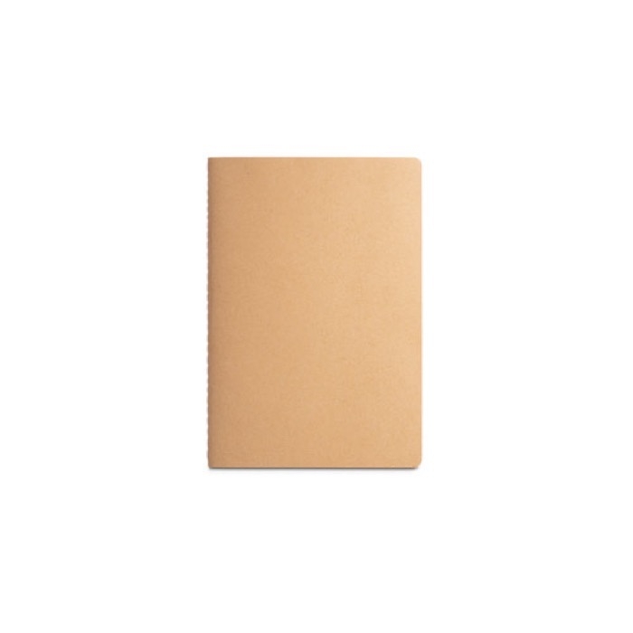 Eco A5 notebook with cardboard cover, cream pages