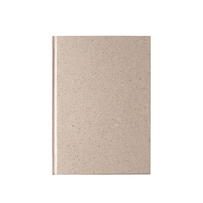 Notebook with tea leaf cover and cotton pages, A5
