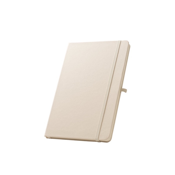 100% RPET notebook with rounded corners, A5 lined pages