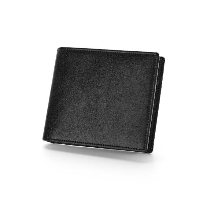 Leather wallet in black