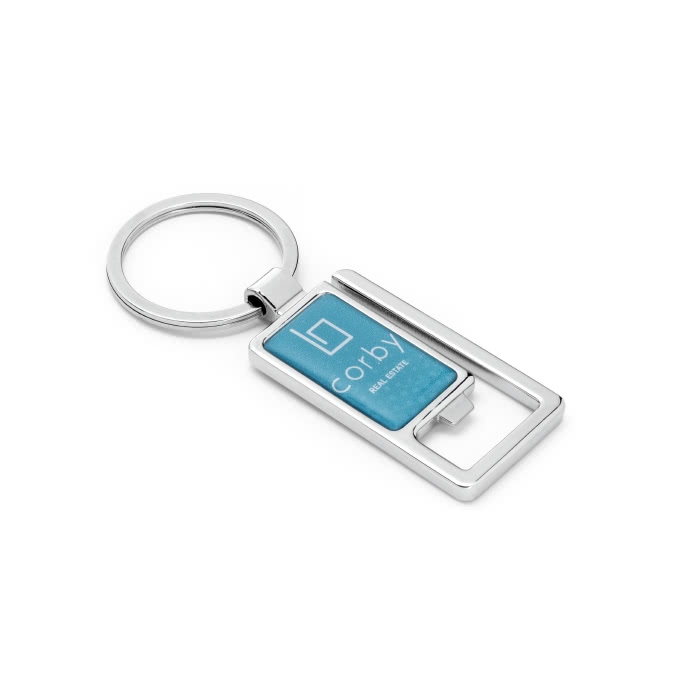 Keyring with bottle opener in an original design