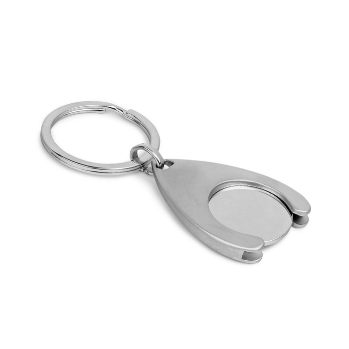 Keyring with a shopping cart token, Cartcoin