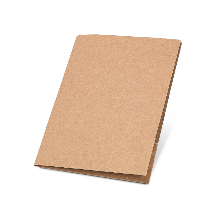 Simple cardboard writing folder with note paper A4