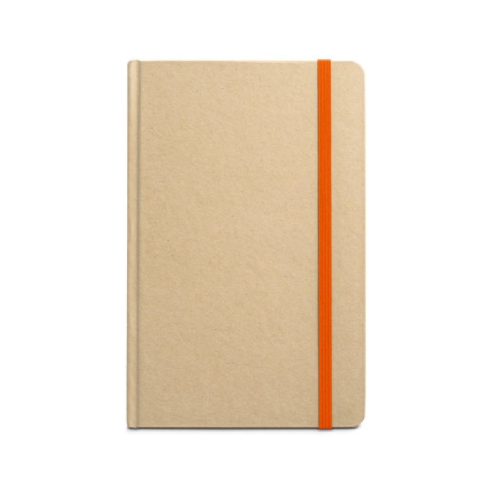 A5 notebook, recycled paper, cardboard cover