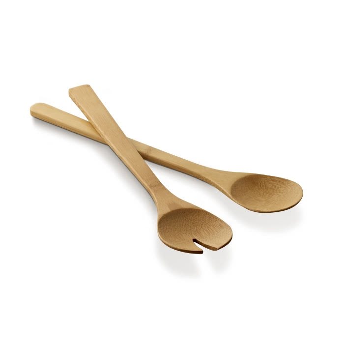 Practical salad servers, Bamboo