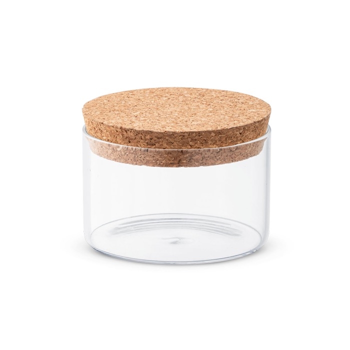 Glass jar with bamboo lid, 380 ml, Crystal Gummies