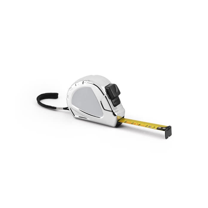 Tape measure with lock and loop, 5 m