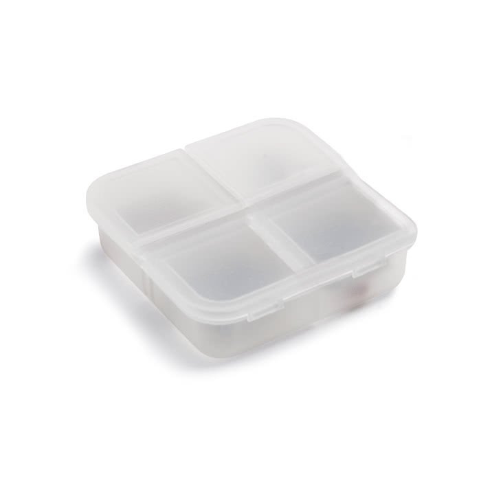 Pill box as a customer gift for pharmacies
