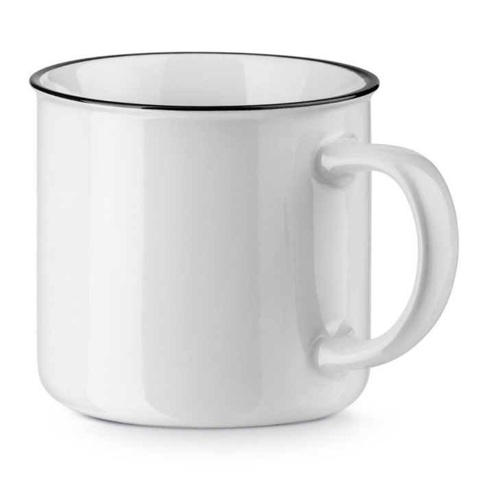 Vintage mug in white, 340 ml, White Vintage