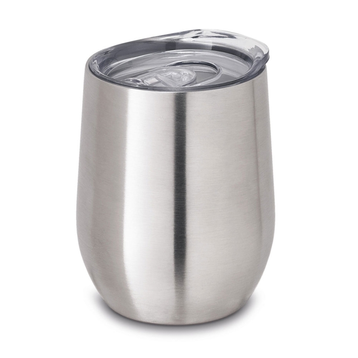 Stainless steel insulated mug with a shiny finish, 400 ml