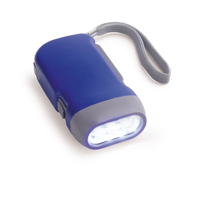 Flashlight with dynamo with 3 LED lights, LED Presslight