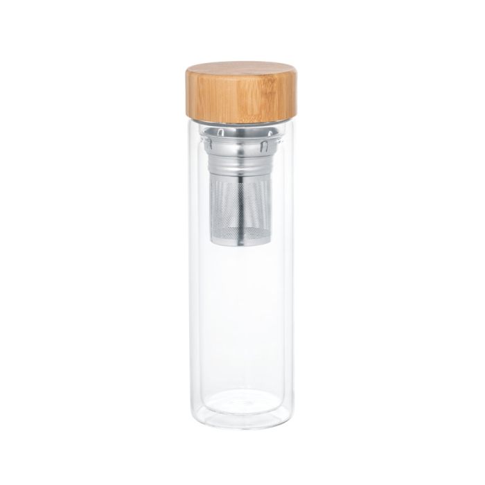 Double-walled bottle with tea infuser, 490 ml, TeaBoo XL