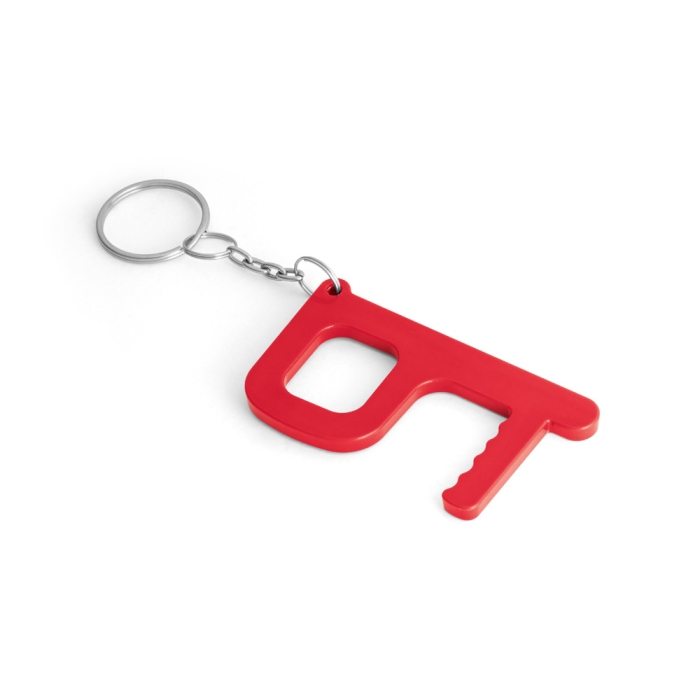 Antibacterial key fob for contactless door opening