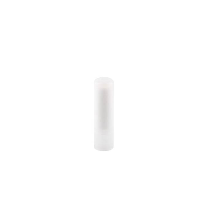 Vegan lip balm with vanilla scent in a transparent case
