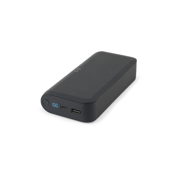 Eco power bank with ultra-fast charging and LED display, 20000 mAh