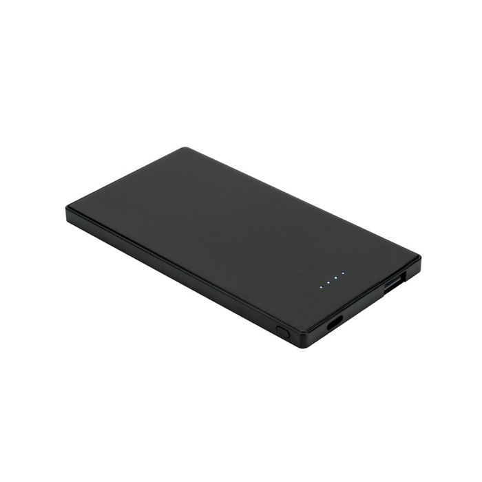 Slim and durable stainless steel power bank, 5,000 mAh