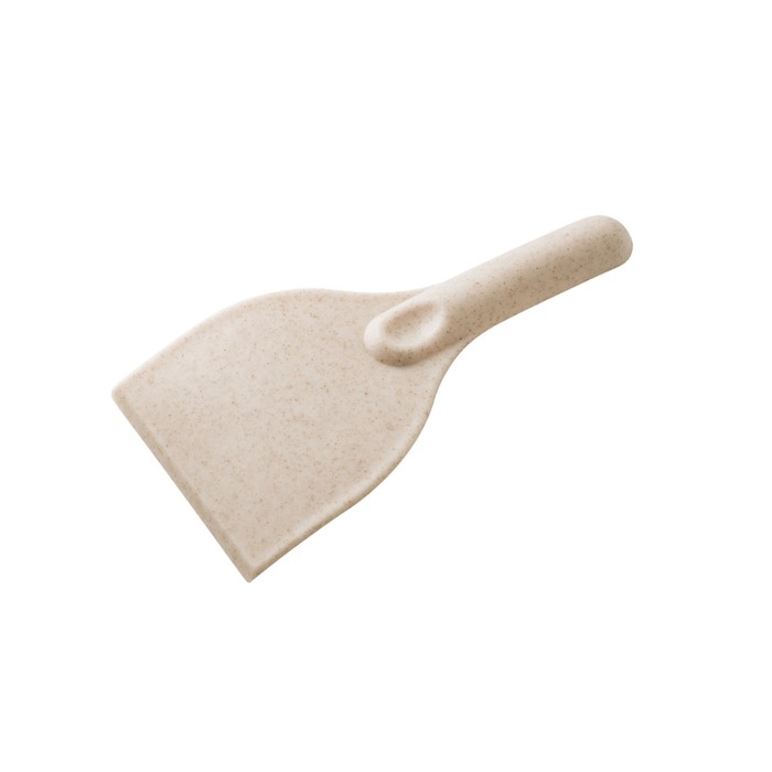 Sustainable ice scraper partly made from wheat straw