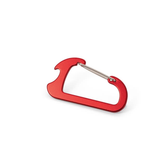 Bottle opener carabiner for athletes and hiking