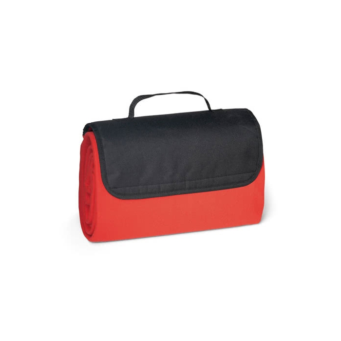 Foldable picnic blanket in fleece, 180 g/m²