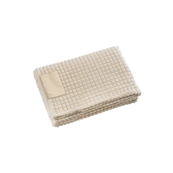Super-soft RPET blanket with patch