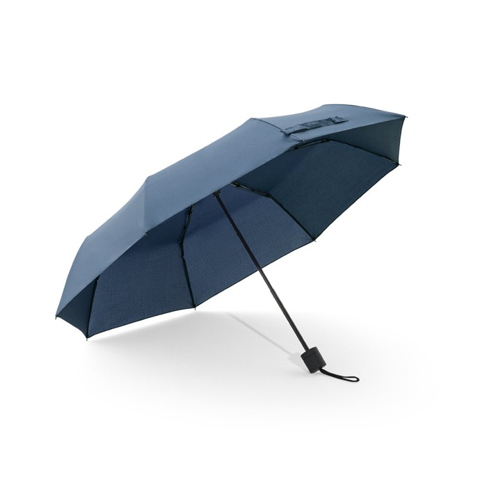 3-section foldable rPET umbrella with fibreglass ribs, Ø98