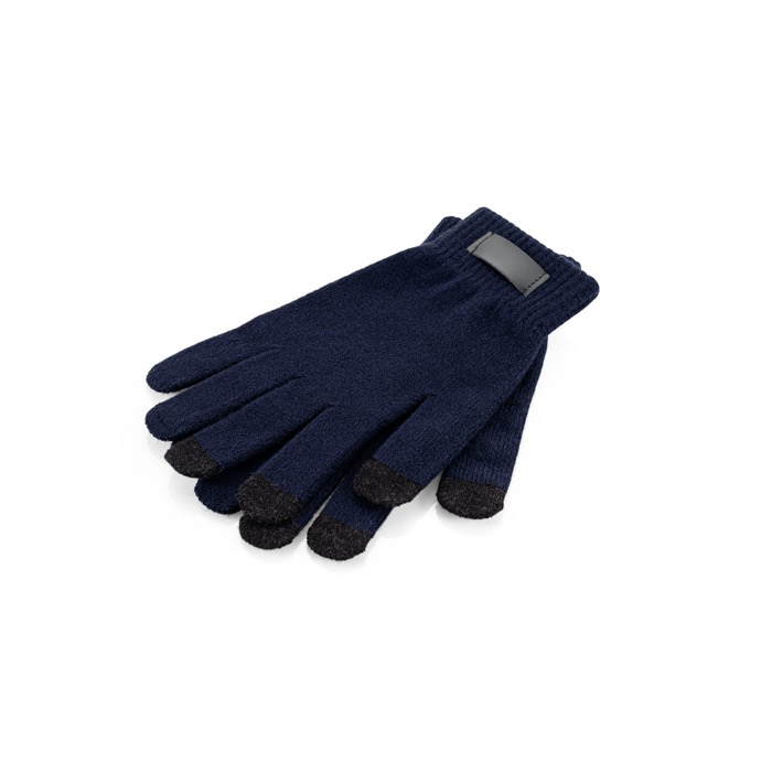 Recycled rPET polyester gloves with touchscreen tips