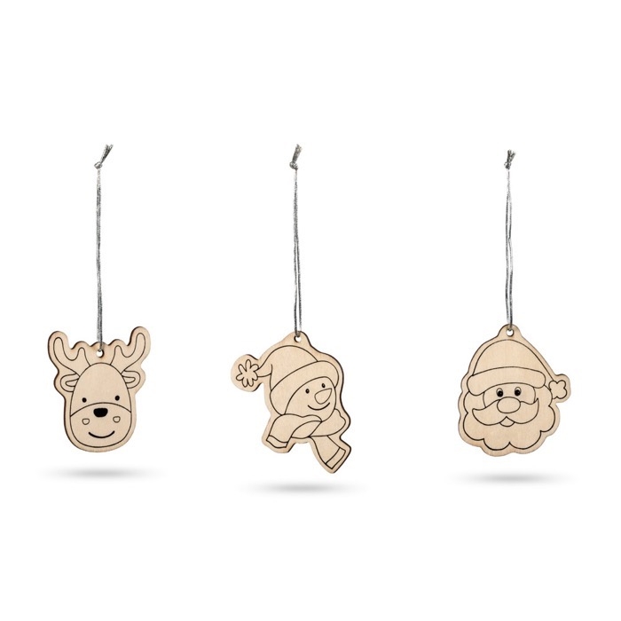 3-piece Christmas tree decoration