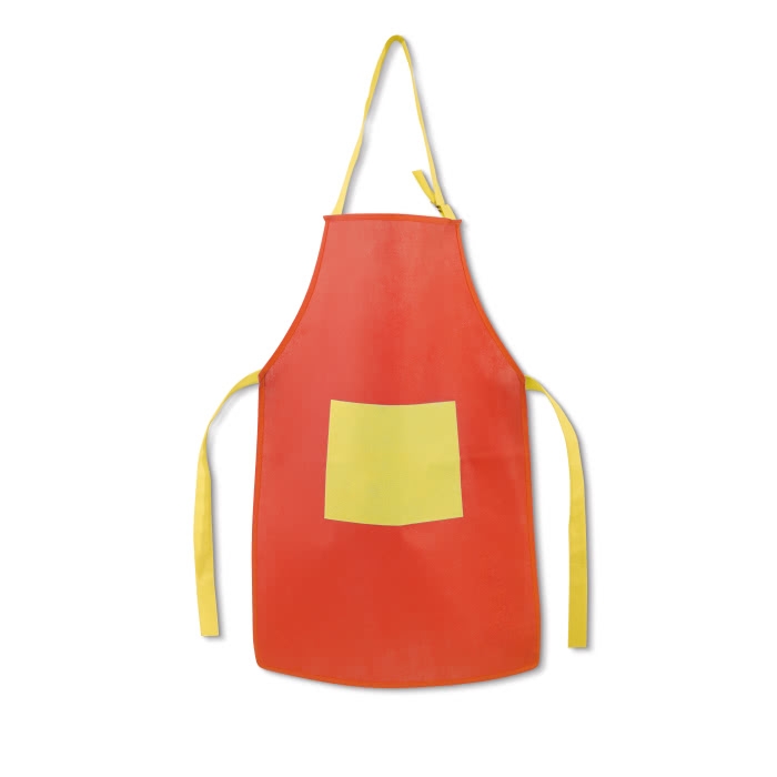 Children's apron non-woven fabric, front pocket