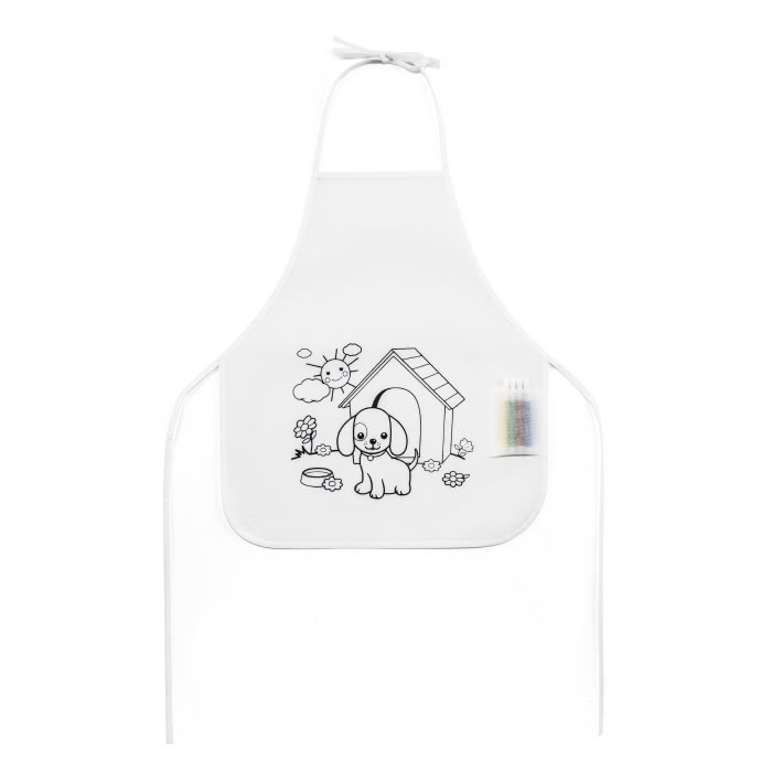 Kid's colouring apron with pre- motif, Colorchef
