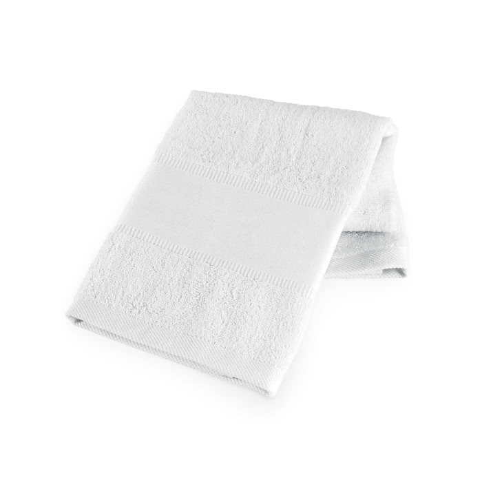 White cotton sports towel, 430 g/m2, Sports