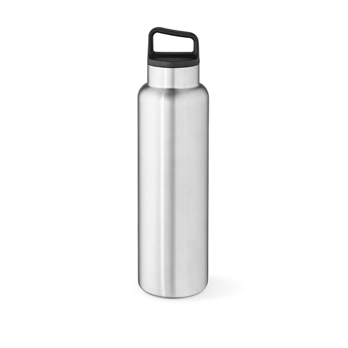 Recycled stainless steel bottle with carabiner, 1.5 L
