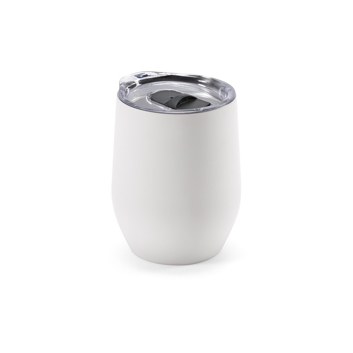 Recycled stainless steel thermal mug with lid, 310 ml