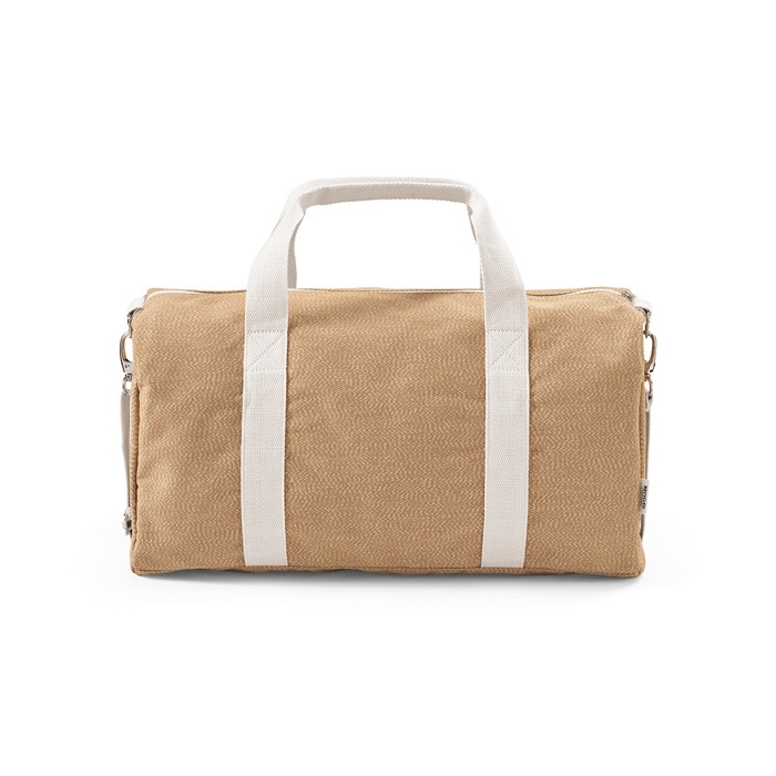 Recycled cotton sports bag with shoulder strap
