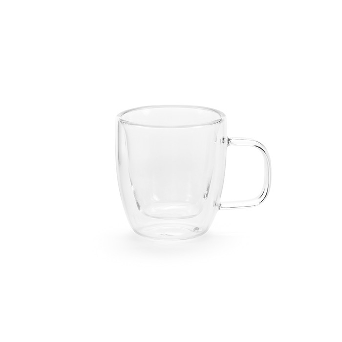 Double-walled borosilicate glass mug, 50 ml