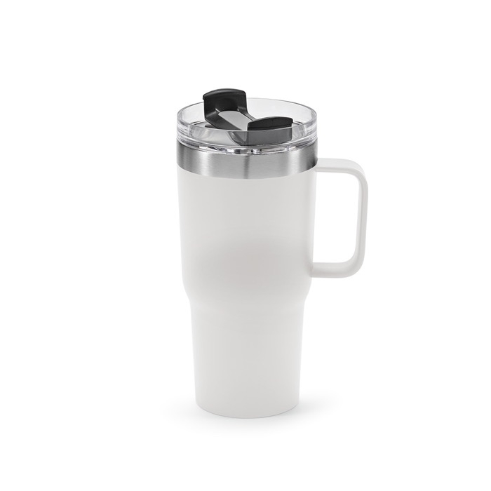 Recycled stainless steel thermal mug, 490 ml