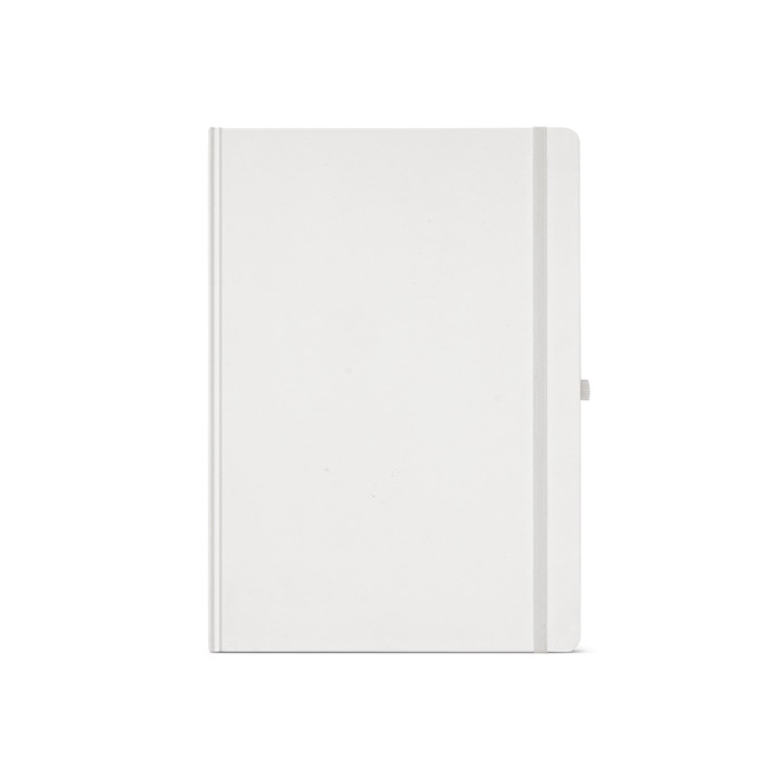 Recycled paper notebook with hard cover, A4
