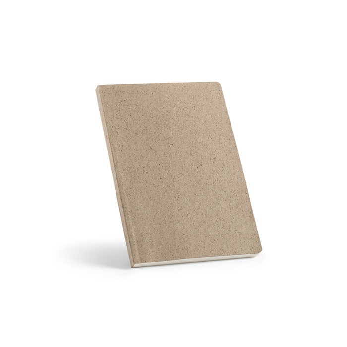 Lined notebook with cover from tea waste, A5