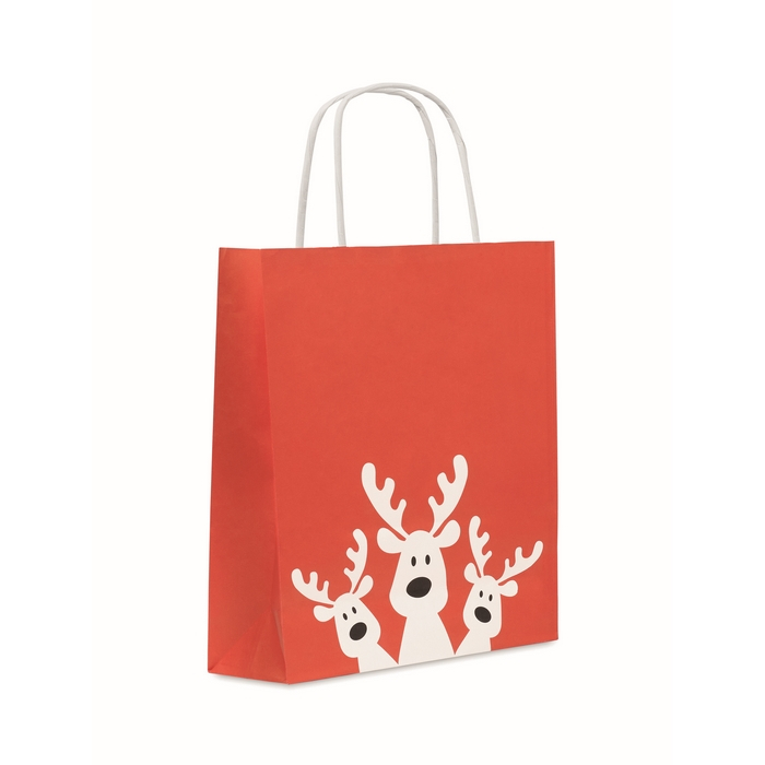 Small Christmas paper gift bag, EU made