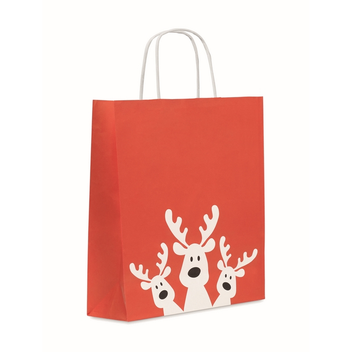 Medium Christmas paper gift bag, EU made