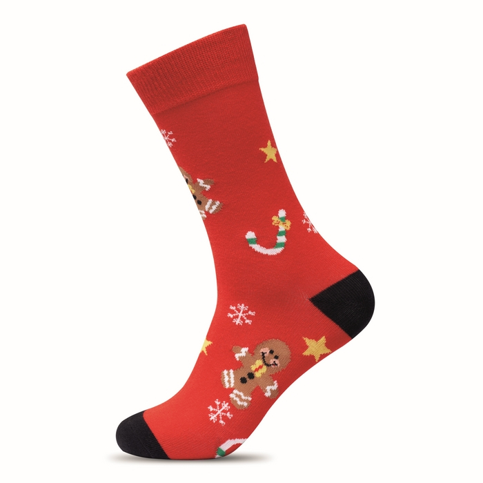 Pair of Christmas socks, customisable tag