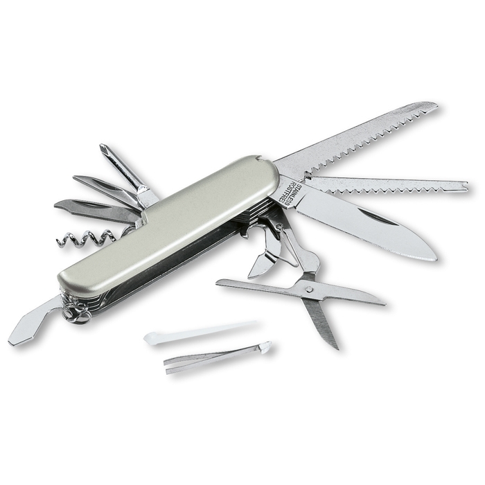 Multifunctional metal pocket knife, 13 functions