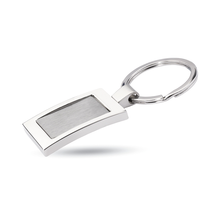 High-gloss chrome-plated keyring